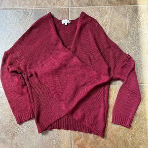 aeon criss cross sweater Sz L